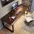 Light walnut colo rectangular solid wood desk-1561629450