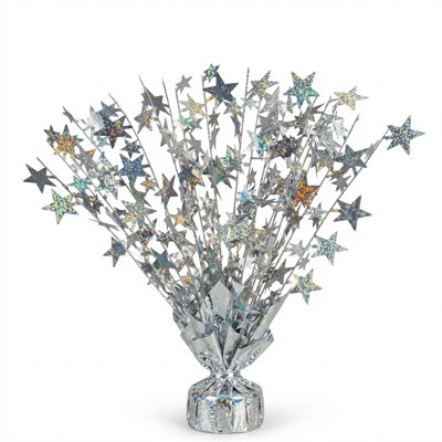 PMU Starburst Balloon Centerpiece - Perfect Party Décor - 15in / 7.34cm Prismatic (1/pkg) Pkg/1