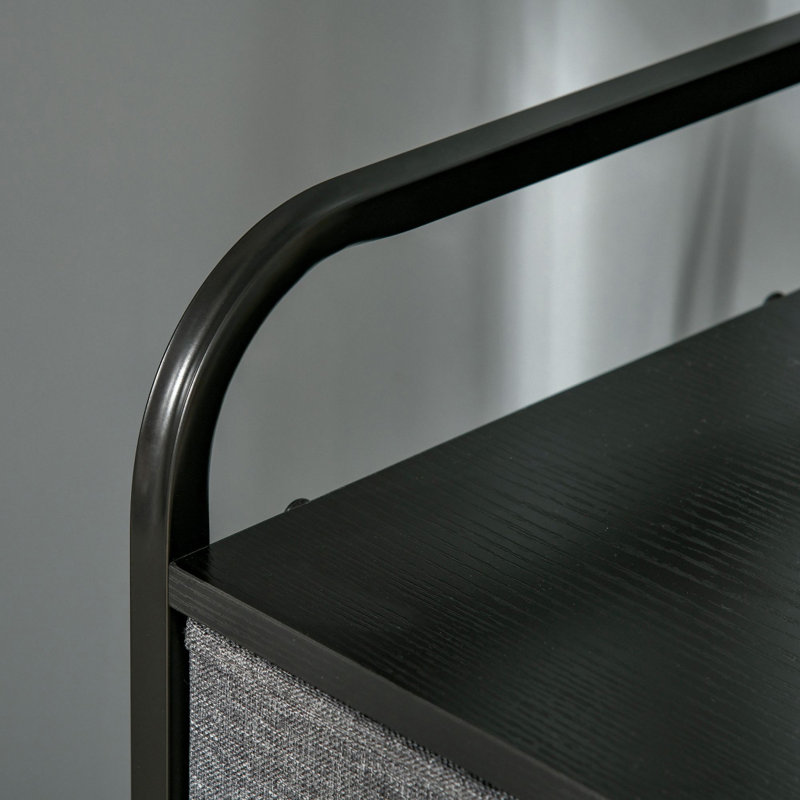 Rangement à 4 niveaux avec commode en tissu