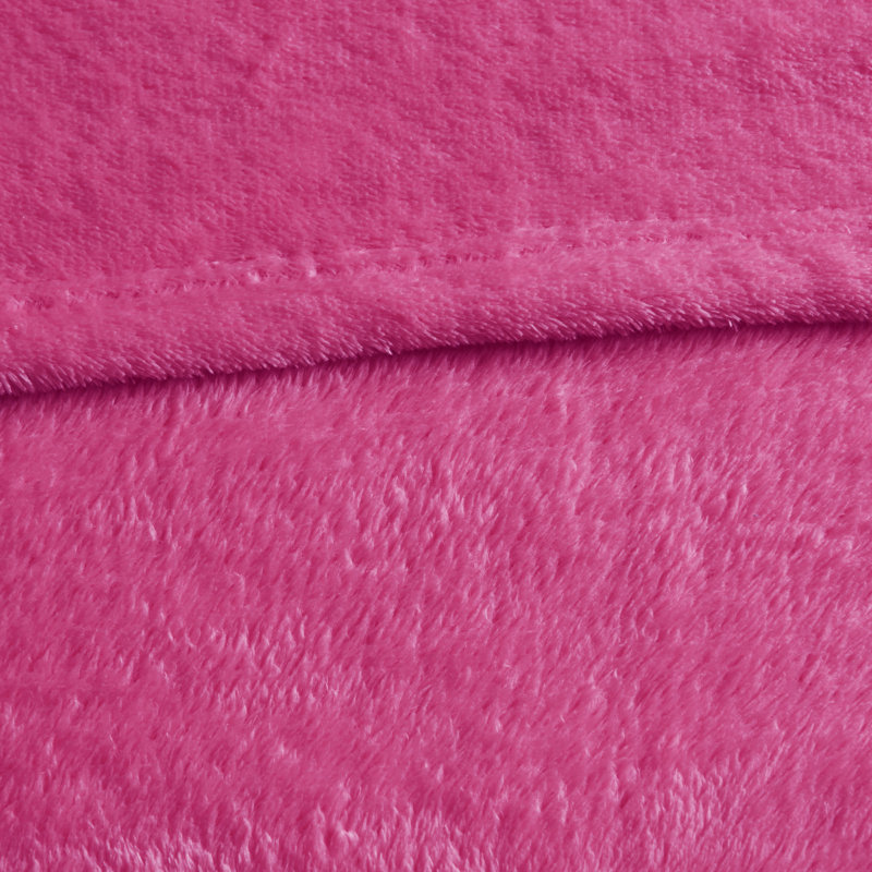  Plush Oversized Blanket, Twin/Twin XL, Pink