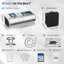 Dispositif d'apnée du sommeil, appareil respiratoire à pression CPAP entièrement automatique avec deux modes réglables, ventilateur de sommeil, appareil de voyage et à domicile avec accessoires complets et sac de voyage, efficace et silencieux