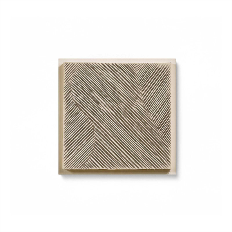 Modern Linear Illusion II Canvas Print, Wrapped Canvas, 12" H x 12" W x 1.25" D