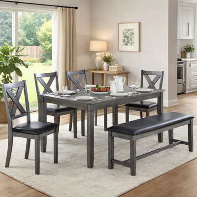 6 - Person Four Leg Dining Set