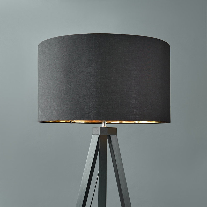 Baleine 135cm Black Tripod Floor Lamp, Yes