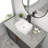 16"L x 12"W Ceramic Vessel Sink Porcelain Rectangular Bathroom Basin