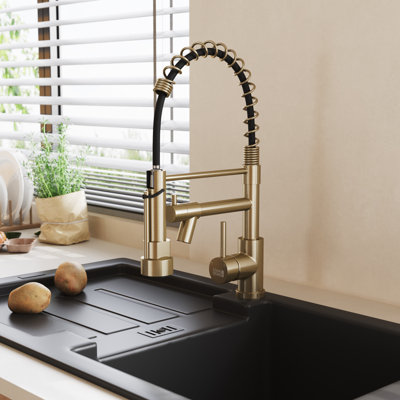 Belfry Kitchen Lippencott Pull Down Kitchen Faucet
