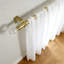 Tringle à rideaux télescopique simple avec fleuron en losange acrylique - Tringle à draperie robuste pour fenêtres, longueur ajustable pour habillage de fenêtre personnalisé