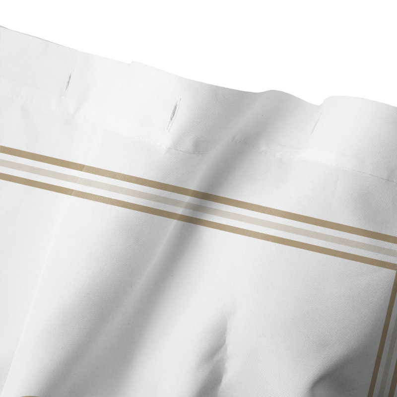 Rideau de douche simple , T, Beige