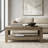Weddel Transitional 39.4" W Rectangular Coffee Table With Open Shelf