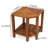 17.5'' W Teak Corner Shower Bench