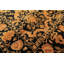 Tapis tibétain noué à la main en laine noire et beige de style transitionnel, 2,69 m x 3,28 m