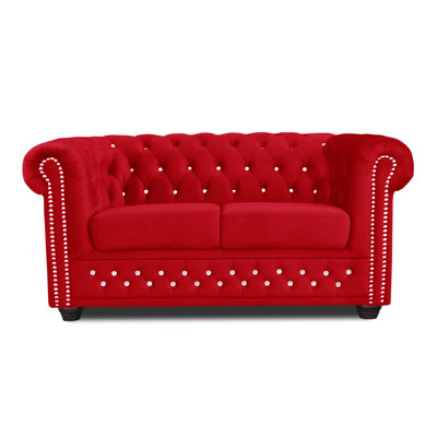 Sade Velvet Loveseat