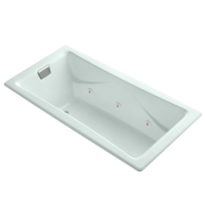 Tea-For-Two 71.75" x 36" Drop-in Whirlpool with Custom Pump Location
