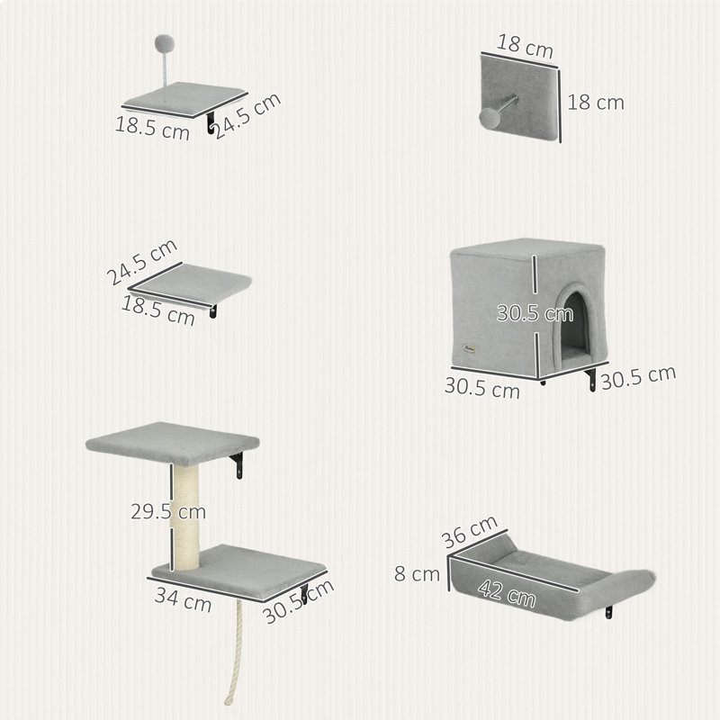 77.47cm H Cat Tree