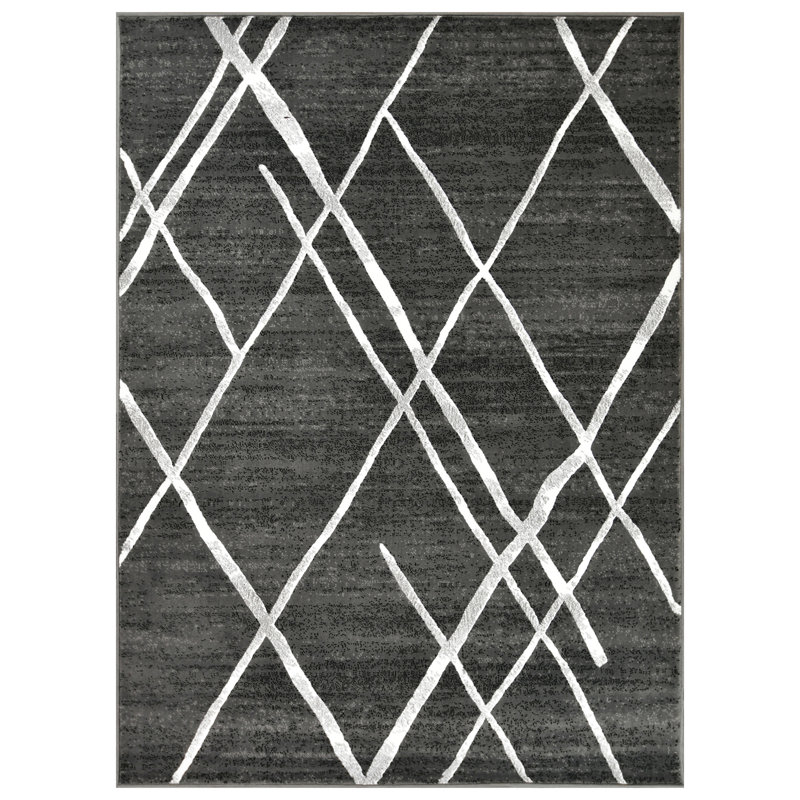 Abstract Indoor Rug, Rectangle 7'10" x 10'