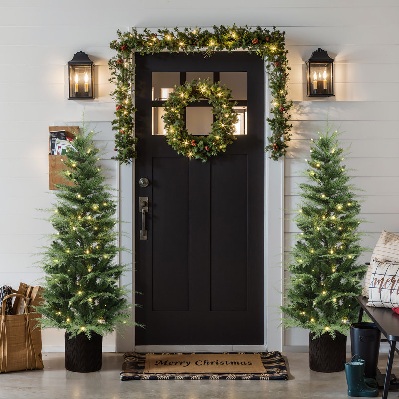 Arbre de Noël vert 5 pi avec décoration