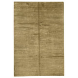 Hand Knotted Area Rug in Gold
