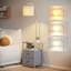 Lampe sur pied avec table et 2 tiroirs-160486672