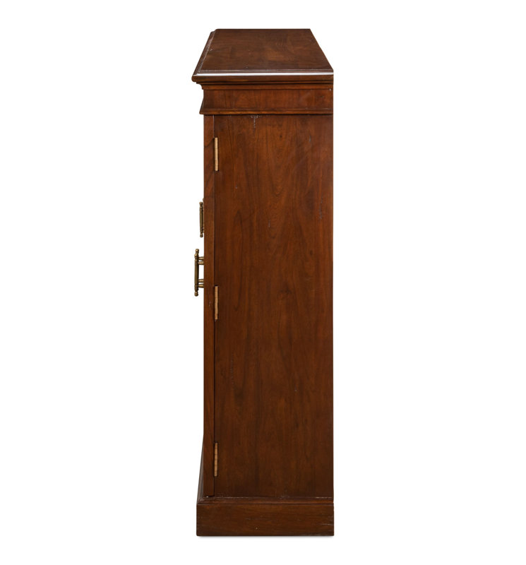 Morgan Solid Wood Bookcase, Walnut/Dark Brown