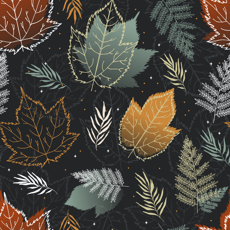 Anglia Autumn Leaves - Wrapped Canvas Print, 30cm H x 30cm W 3.8cm D