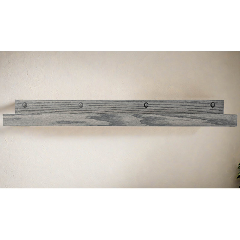 Grandes tablettes rayonnées en chêne massif 3 pièces Rayne, 58x6x5