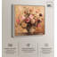 Art floral glamour sur toile bourgogne-105673566-105673570