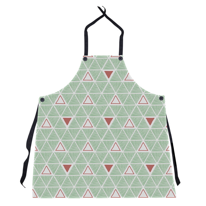 Patricia Geoffrey Bib Apron, Green/Red