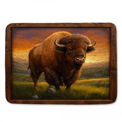 Tapis de bain Bison In Grassland
