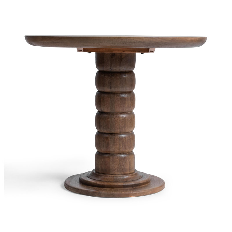 Hillrose Round Dining Table, Pecan Brown