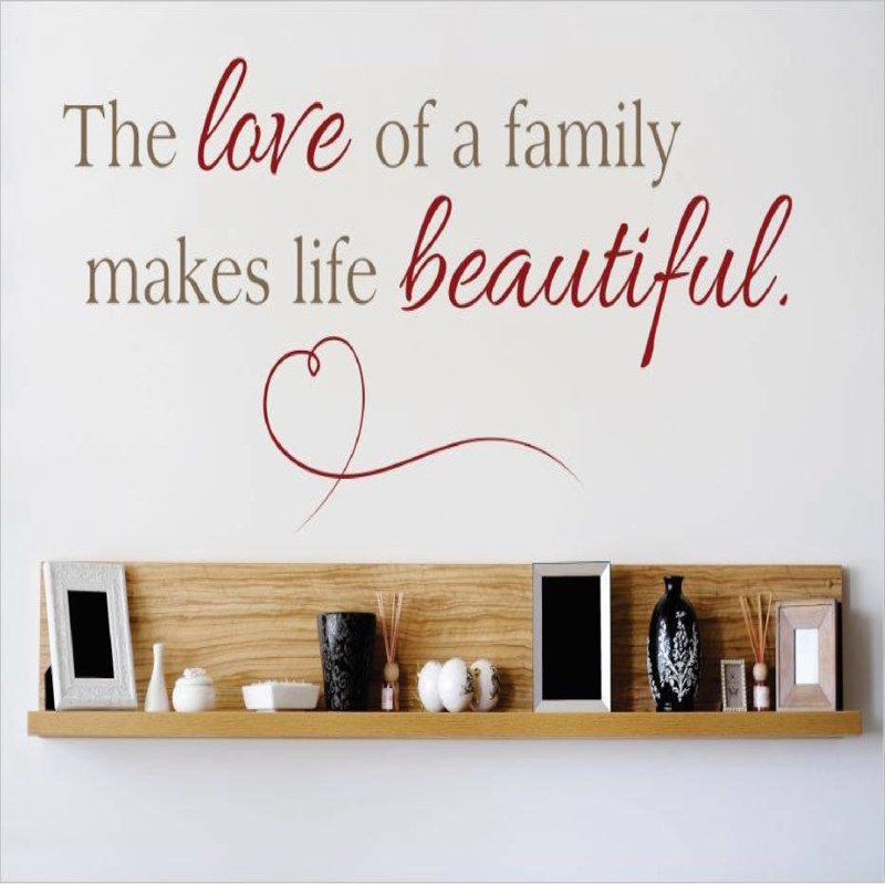 Text & Numbers Wall Decal, 12" H x 30" W x 0.16" D, Black