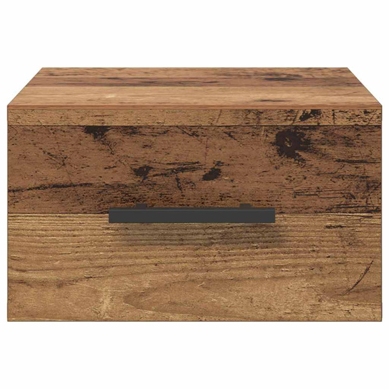 35.00cm W Manufactured Wood Bedside Table, Old Wood