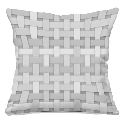 Woven Basket Pattern Double Sided Throw Pillows