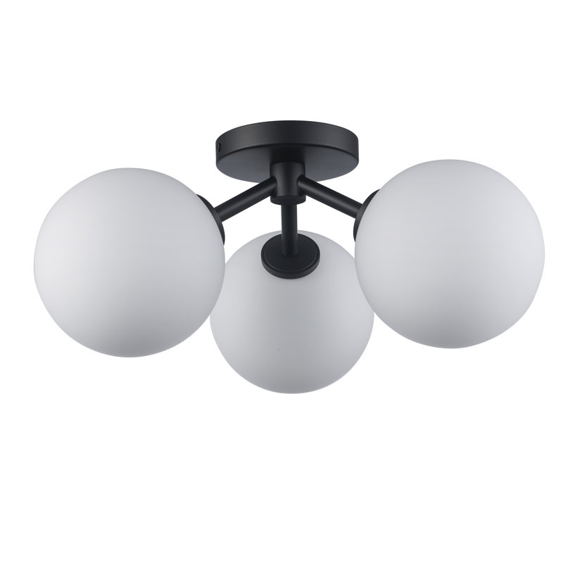 Minna 6-Light Dimmable Sputnik Pendant, Black