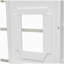 Lit mezzanine simple avec échelle - blanc-121070209-121070210