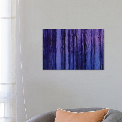 Abstract Winter Trees by Beli - Wrapped Canvas Print