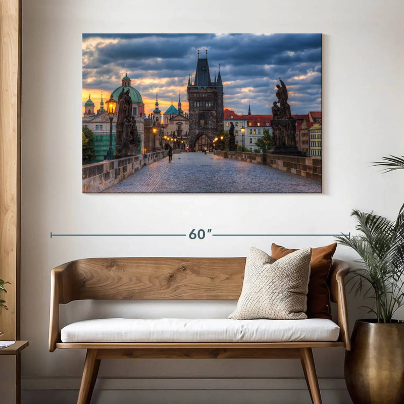Lilie Prague Charles Bridge, 32" H x 48" W