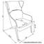 Fauteuil d'appoint rembourré à oreilles-949132740