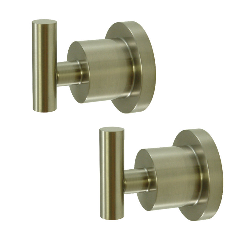 Kingston Brass Concord Robe Hook, Brushed Nickel