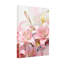 Plantes et fleurs lys roses avec accents dorés et tourbillons-2047842373