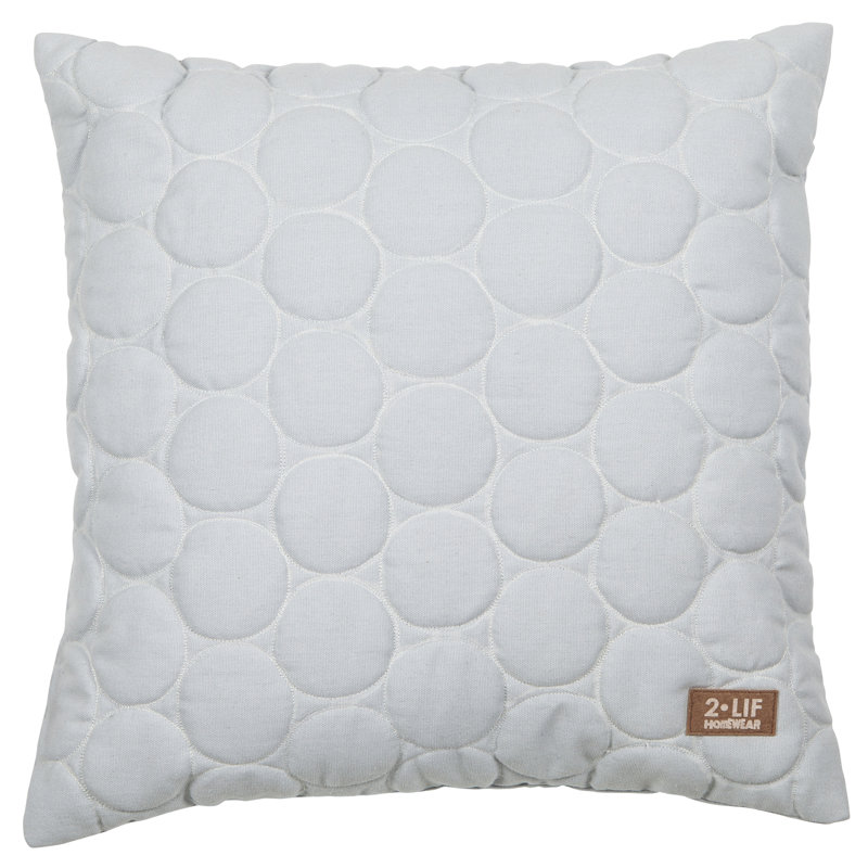 Coussin en coton Liam, Bleu