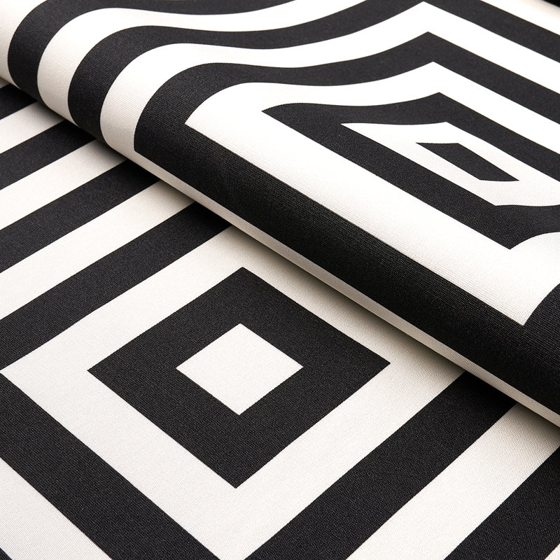 Roxbury Indoor/Outdoor Fabric, Black