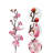 6 Pcs Faux Flowers Long Stem Plum Blossom Home Decoration-609288396