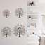 Décoration murale abstraite en forme de cœur arbre de l'amour-124838545-124838546
