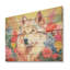 Impressionniste loup coloré impressionniste III - Animal loup sur bois-1886784876