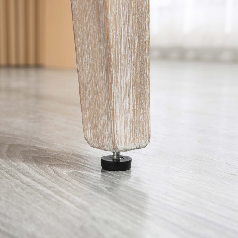 Ensemble de 2 comptoirs à hauteur de comptoir avec pieds en bois, Gris clair