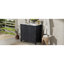 Organisateur de meuble-lavabo avec lavabo en céramique fabriqué à la main 36 po - Espresso rétro