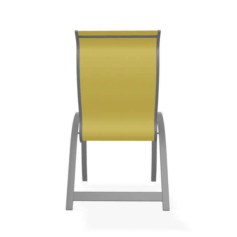 Aruba 1 Outdoor Dining Armchair, Yellow 43D, Textured Graphite