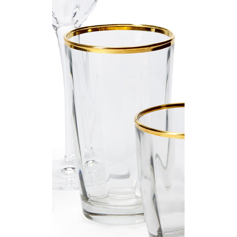 Optical Handmade Highball Glass