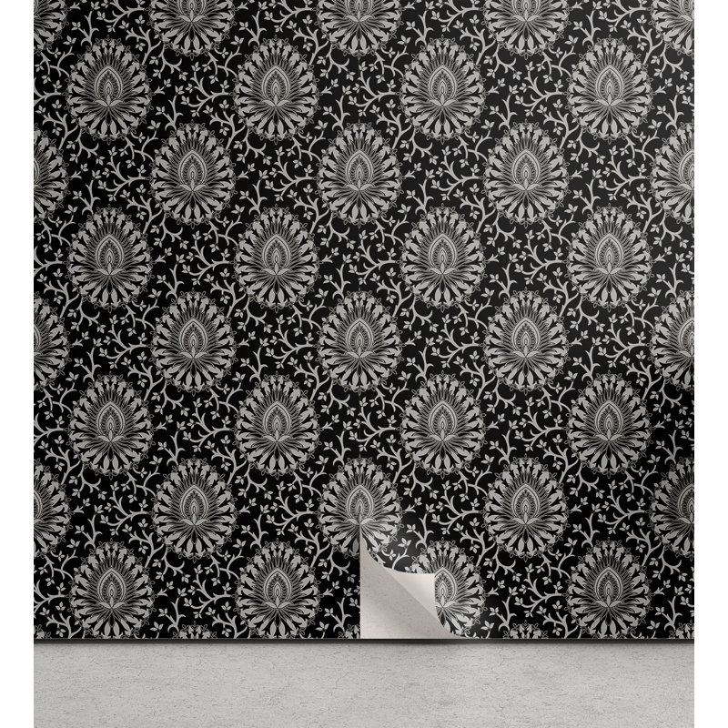 Panneau de papier peint adhésif Asim, L 13 po x L 100 po