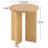 Barleston Organic Modern Rubberwood Round Side Table for Living Room & Sofa Side-138992299